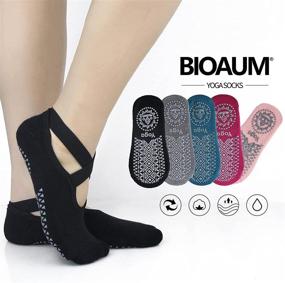 img 3 attached to BIOAUM Socks Women Anti Skid Pilates