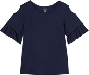 img 1 attached to 🍞 French Toast Sleeve Shoulder T Shirt - Stylish Girls' Clothing and Tops for All Occasions