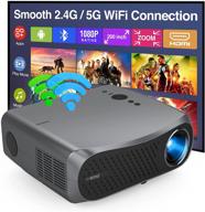 📽️ 5g wifi projector 7200lm | 4k & bluetooth support | 1080p full hd | outdoor movie | android os hdmi usb vga av | dual speaker | zoom & 4d keystone compatible with phone pc dvd fire stick blu-ray logo