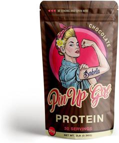 img 4 attached to 🍫 Pin Up Girl Protein Whey Isolate Powder: 25g Protein per serving - Low Calorie, Fat-Free, Sugar-Free, Zero Carb - Women's Chocolate Protein Shake (30 Servings)