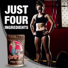 img 2 attached to 🍫 Pin Up Girl Protein Whey Isolate Powder: 25g Protein per serving - Low Calorie, Fat-Free, Sugar-Free, Zero Carb - Women's Chocolate Protein Shake (30 Servings)