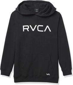 img 2 attached to 👕 RVCA Graphic Pullover Fleece Hoodie - Ultimate Boys' Fashion Hoodie