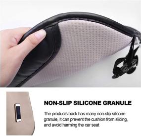 img 1 attached to 2pc Breathable Car Front Seat Cushion Cover with Edge Wrapping - Memory Foam Seat Pad Mat for Better Auto Supplies