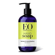 🍋 eo hand soap, lemon & eucalyptus - refreshing 12-ounce bottles (pack of 3) logo