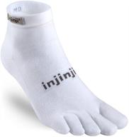🧦 injinji lightweight toesocks white x large: ultimate comfort and extended sizing for unmatched performance logo