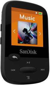 img 2 attached to Black SanDisk 8GB Clip Sport MP3 Player - Enhanced 🎵 LCD Screen, FM Radio, and SD Card Slot - Model: SDMX24-008G-G46K