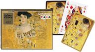 piatnik klimt double deck playing cards - adele & the kiss (1907-1908) - exquisite artistic designs for endless gaming fun logo