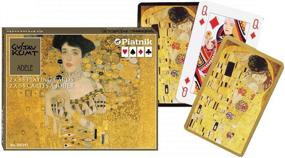 img 1 attached to Piatnik Klimt Double Deck Playing Cards - Adele & The Kiss (1907-1908) - Exquisite Artistic Designs for Endless Gaming Fun