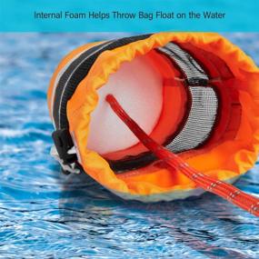 img 1 attached to Water Rescue Throw Bag by Obcursco - 70ft Reflective Rope, Floating Line for Kayaking, Whitewater Boating, Rafting, Ice Fishing, Swimming