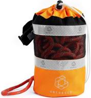 water rescue throw bag by obcursco - 70ft reflective rope, floating line for kayaking, whitewater boating, rafting, ice fishing, swimming логотип