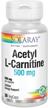 solaray acetyl l carnitine supplement 500mg logo