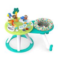 🌴 bright starts around we go 2-in-1 walk-around baby activity center & table, tropic cool, ages 6 months+ with enhanced seo logo