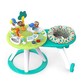 img 4 attached to 🌴 Bright Starts Around We Go 2-in-1 Walk-Around Baby Activity Center & Table, Tropic Cool, Ages 6 Months+ with Enhanced SEO