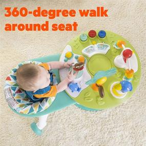 img 1 attached to 🌴 Bright Starts Around We Go 2-in-1 Walk-Around Baby Activity Center & Table, Tropic Cool, Ages 6 Months+ with Enhanced SEO