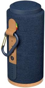img 1 attached to 🔵 House of Marley No Bounds Sport: Wireless Dual Speaker Pairing, 12-Hour Battery, Water & Dust-Proof, Quick Charge, Carabiner Clip - Blue
