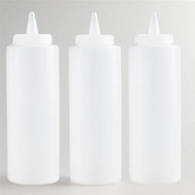 img 1 attached to 🍶 Durable Polyethylene Squeeze Condiment Bottle – Ideal for Food Service Equipment & Supplies