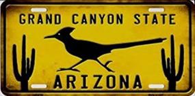 img 2 attached to Металлический номерной знак "Arizona Grand Canyon State Roadrunner" - стильный и умный аксессуар Smart Blonde.