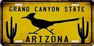 металлический номерной знак "arizona grand canyon state roadrunner" - стильный и умный аксессуар smart blonde. логотип