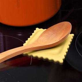 img 3 attached to 🍝 Genuine Fred Sauced Up Ravioli Spoon Rest - Ideal Size for Kitchen Utensils