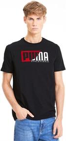 img 4 attached to 👕 PUMA Men's Graphic Tee: Trendy and Versatile Shirts for Active Men