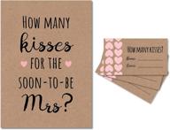 цветочное kraft-открытки для свадебного душа kisses логотип