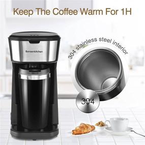 img 1 attached to ☕ Singles Serve Coffee Maker with Travel Mug Combo - Portable & Lightweight Mini 2-in-1 Coffee Maker Machines for Office, Home, and Kitchen