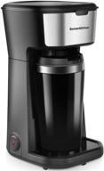 ☕ singles serve coffee maker with travel mug combo - portable & lightweight mini 2-in-1 coffee maker machines for office, home, and kitchen logo