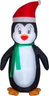 gemmy christmas inflatable penguin airblown logo