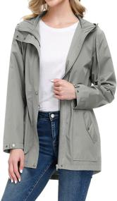 img 4 attached to Water-Repellent Women's Jackets & Hoodies: A Must-Have for Fashionable Ladies - Coats, Jackets & Vests for Women's Clothing