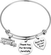 🚌 wsnang appreciation bracelet - thank you gift for careful driving - best school bus driver ever - end of year gift logo