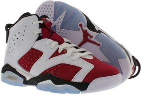 img 3 attached to Jordan Retro Carmine Carmine Black 384665 Girls' Shoes