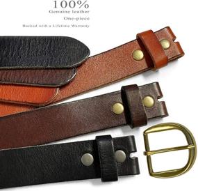 img 1 attached to Womens Casual Leather Antiqued Buckle Men's Accessories for Belts