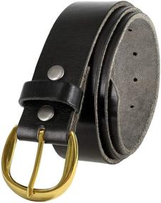 img 4 attached to Womens Casual Leather Antiqued Buckle Men's Accessories for Belts