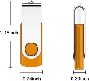 img 1 attached to Накопитель SRVR на 4 ГБ в упаковке из 10 штук - USB 2.0 флеш-накопитель с петлями, металлическим поворотом и светодиодным индикатором.