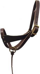 img 2 attached to Tack Shack of Ocala Leather Figure 8 Foal Halter: Newborn, Foal & Mini Pony Halter in Brown with Removable Grab Strap and Adjustable Size Crowns