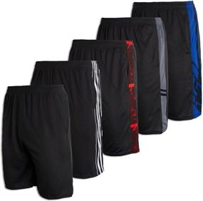 img 4 attached to Athletic Basketball Essentials Performance Workout Men's Clothing for Active