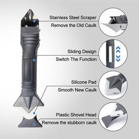 img 2 attached to 🛁 Ultimate Silicone Caulking Tool Kit for Bathroom: Achieve Professional Results