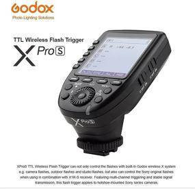 img 3 attached to Optimized Godox Xpro-S TTL II 2.4G Wireless Flash Trigger with High-Speed Sync 1/8000s X System, Enhanced LCD Screen Transmitter for Sony DSLR Camera