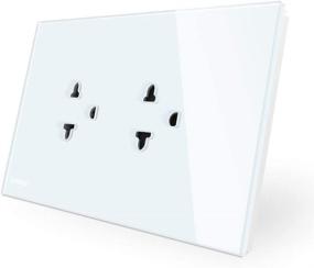 img 4 attached to 🔌 LIVOLO White Tamper Resistant Duplex Receptacle Standard Decorative Electrical Wall Outlet with Tempered Glass Panel - AU/US Standard CE Certified, 119mm x 78mm