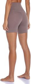 img 1 attached to 🩳 Colorfulkoala Women's High Waisted Biker Shorts with Pockets - 6" Inseam for Workout & Yoga