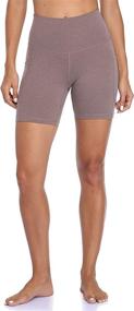 img 2 attached to 🩳 Colorfulkoala Women's High Waisted Biker Shorts with Pockets - 6" Inseam for Workout & Yoga