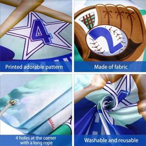 img 1 attached to ⚾️ Sport Theme Baseball Toss Game Set – 3 Bean Bags, Indoor & Outdoor Fun, Perfect for Parties & Decorations