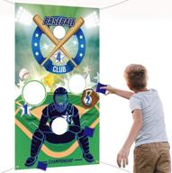 ⚾️ sport theme baseball toss game set – 3 bean bags, indoor & outdoor fun, perfect for parties & decorations logo