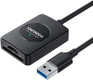 📸 snanshi sd card reader usb 3.0 + 2-in-1 card reader for sdxc, sdhc, sd, mmc, rs-mmc, micro sdxc, micro sd, micro sdhc uhs-i cards logo
