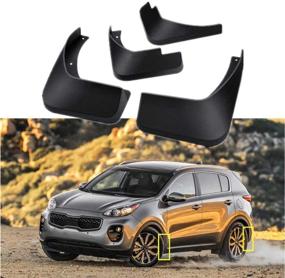 img 1 attached to 🚗 TOPGRIL Mud Flaps Kit for KIA Sportage 2017-2020: Front and Rear 4-PC Set for Maximum Mud Splash Protection