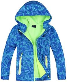 img 4 attached to 🧥 Jingle Bongala Blue Waterproof Windbreaker for Boys - Ideal Hiking Jacket & Coat