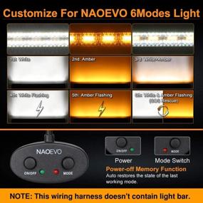 img 3 attached to NAOEVO 10FT Wiring Harness, Specially Customized for 6 Modes LED Light Bar, 12V 40A Relay for Easy Mode Switching - 2 Leads