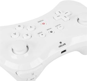 img 2 attached to 🎮 Контроллер Wii U Pro Dual Analog Gamepad Set - Беспроводные перезаряжаемые игровые геймпады Kulannder Bluetooth для Nintendo Wii U, 2-шт в черном и белом цвете, идеально подходят для детей - Включает USB-кабель для зарядки.