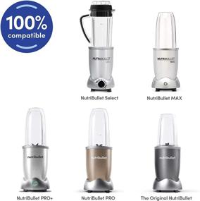 img 1 attached to 🍹 NutriBullet 24 oz. Tall Cup: Clear/Gray with Standard Lip Ring - A Powerful Blending Solution