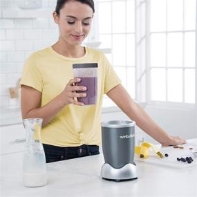 img 2 attached to 🍹 NutriBullet 24 oz. Tall Cup: Clear/Gray with Standard Lip Ring - A Powerful Blending Solution